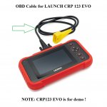 OBD2 16Pin Diagnostic Cable for LAUNCH CRP 123 EVO Scanner